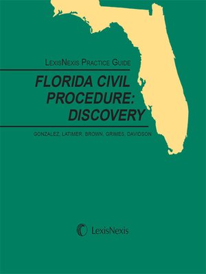 cover image of LexisNexis Practice Guide on Florida Civil Procedure